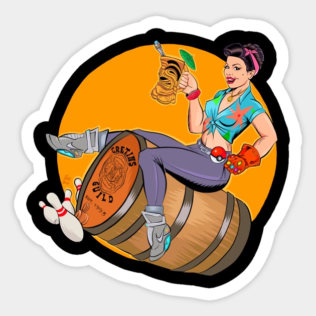 Barrel Girl Sticker by thomsolo